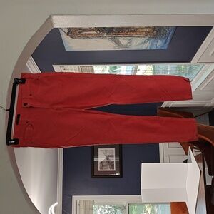 J. Crew Women's Toothpick Corduroy orange Pants